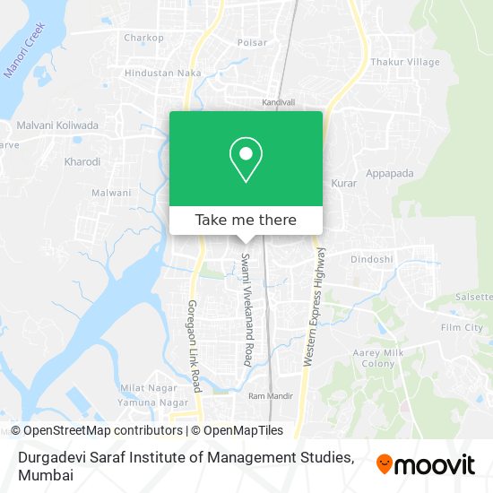 Durgadevi Saraf Institute of Management Studies map