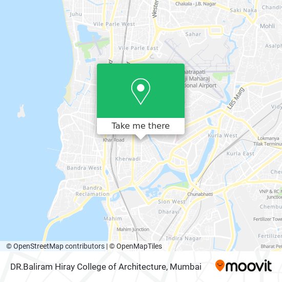 DR.Baliram Hiray College of Architecture map