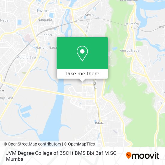 JVM Degree College of BSC It BMS Bbi Baf M SC map