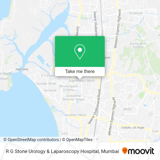 R G Stone Urology & Laparoscopy Hospital-ER map
