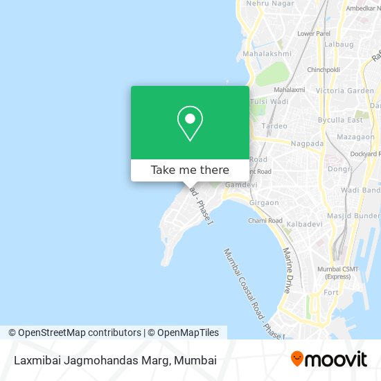 Laxmibai Jagmohandas Marg map