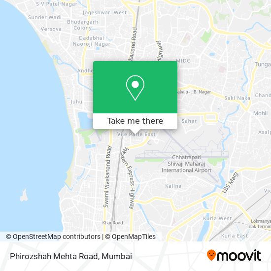 Phirozshah Mehta Road map