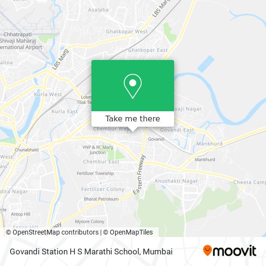 Govandi Station H S Marathi School map