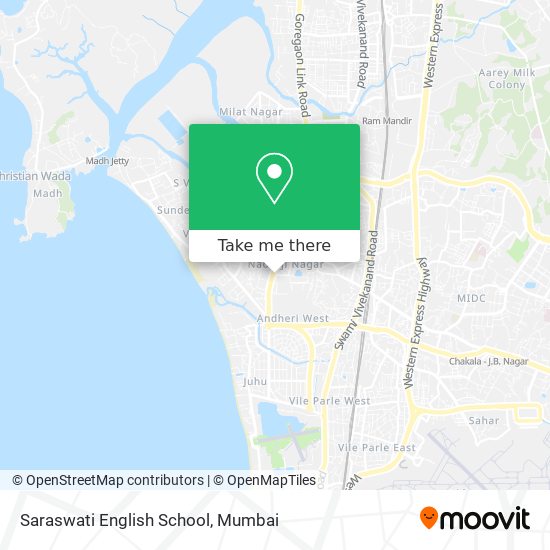 Saraswati English School map