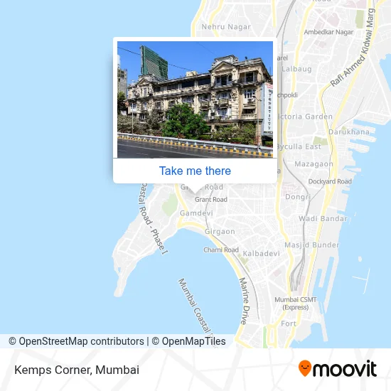 Kemps Corner map