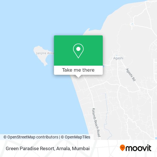 Green Paradise Resort, Arnala map