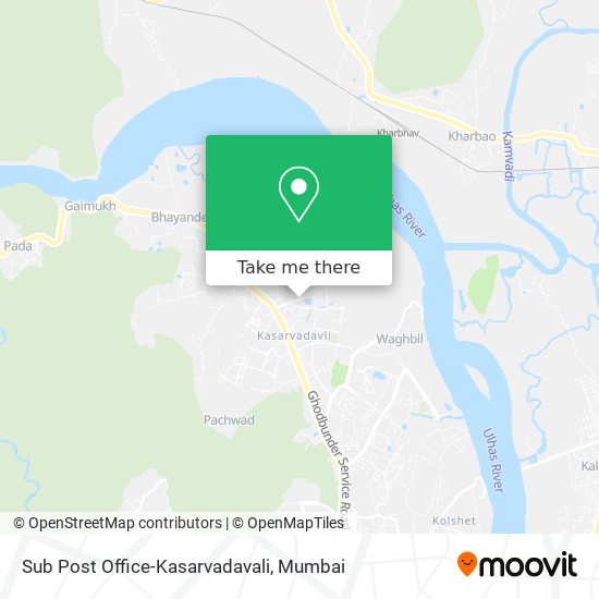 Sub Post Office-Kasarvadavali map