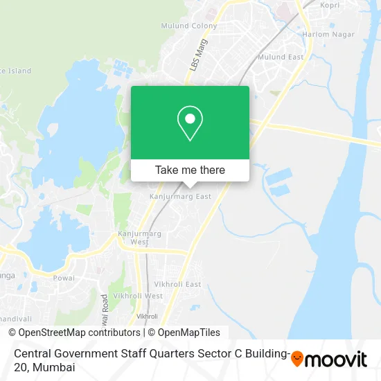 Central Government Staff Quarters Sector C Building-20 map
