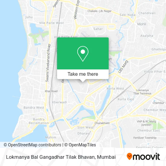 Lokmanya Bal Gangadhar Tilak Bhavan map