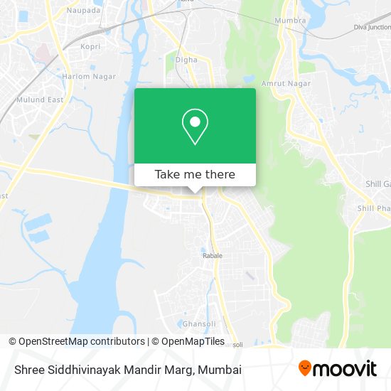 Shree Siddhivinayak Mandir Marg map