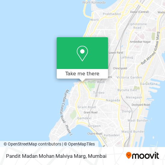 Pandit Madan Mohan Malviya Marg map