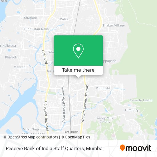 Reserve Bank of India Staff Quarters map