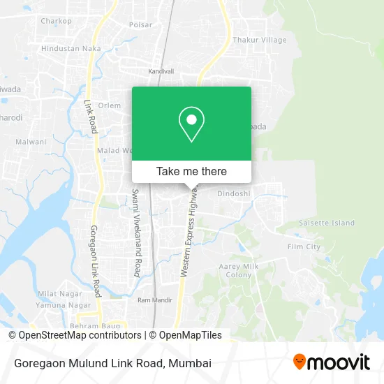 Goregaon Mulund Link Road map