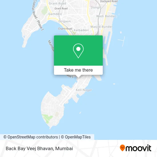 Back Bay Veej Bhavan map