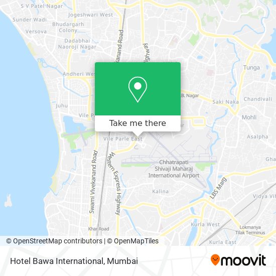 Hotel Bawa International map