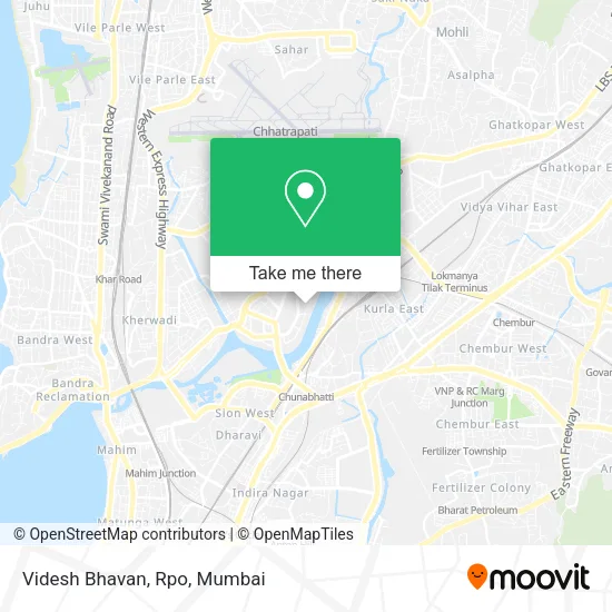 Videsh Bhavan, Rpo map