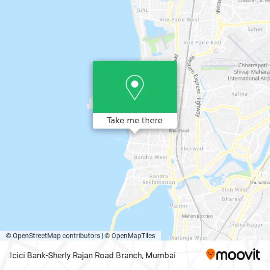 Icici Bank-Sherly Rajan Road Branch map