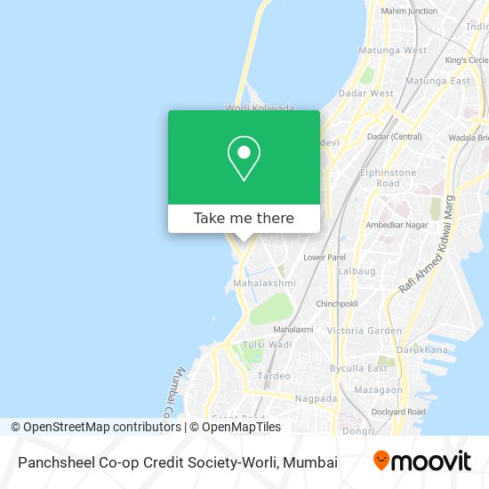 Panchsheel Co-op Credit Society-Worli map