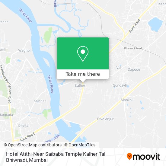 Hotel Atithi-Near Saibaba Temple Kalher Tal Bhiwnadi map