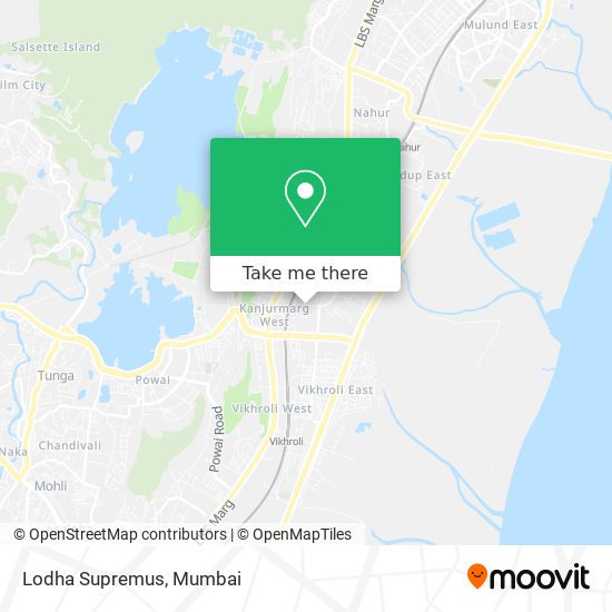 Lodha Supremus map