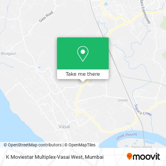 K Moviestar Multiplex-Vasai West map