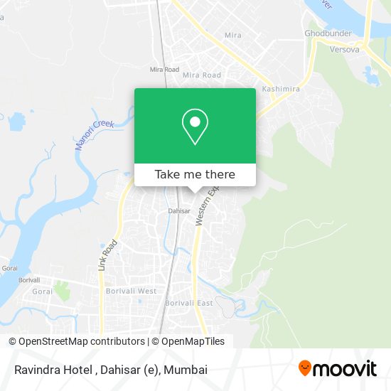 Ravindra Hotel , Dahisar map