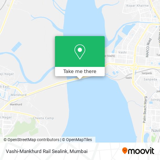 Vashi-Mankhurd Rail Sealink map