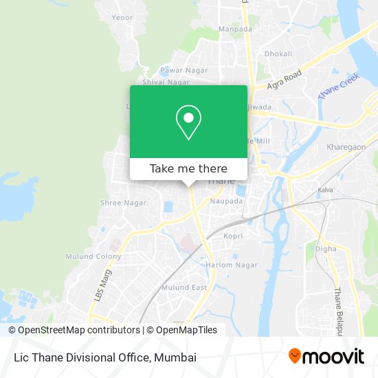 Lic Thane Divisional Office map