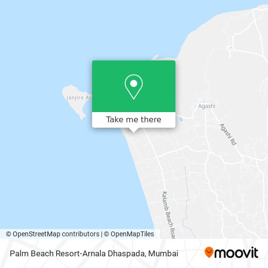 Palm Beach Resort-Arnala Dhaspada map