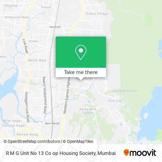 R M G Unit No 13 Co op Housing Society map