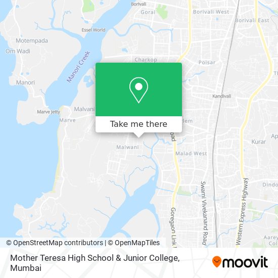 Mother Teresa High School & Junior College map