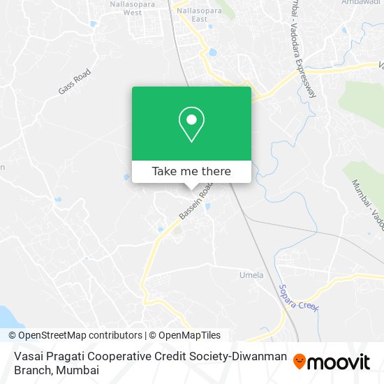 Vasai Pragati Cooperative Credit Society-Diwanman Branch map