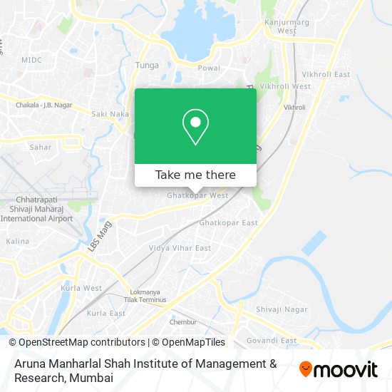 Aruna Manharlal Shah Institute of Management & Research map