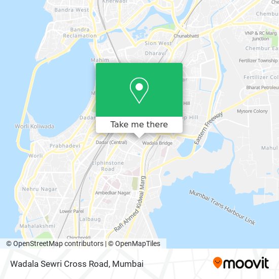 Wadala Sewri Cross Road map