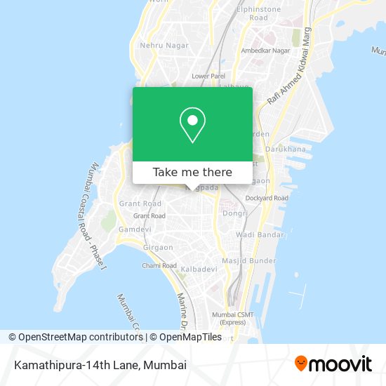 Kamathipura-14th Lane map
