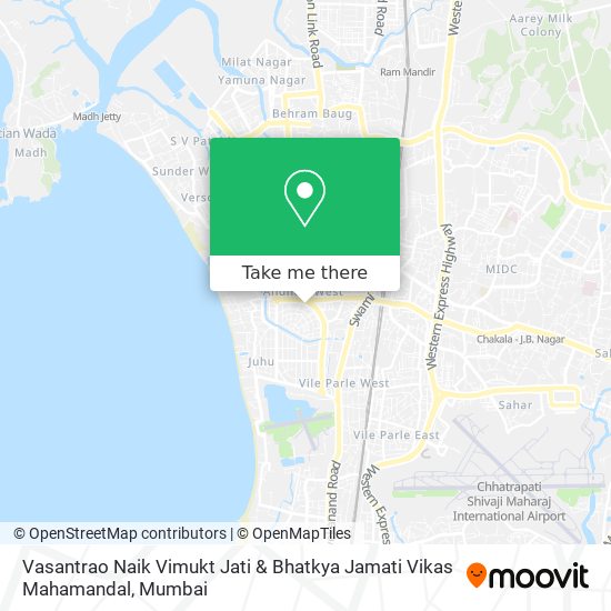 Vasantrao Naik Vimukt Jati & Bhatkya Jamati Vikas Mahamandal map