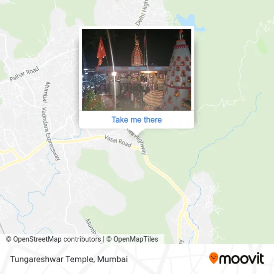 Tungareshwar Temple map