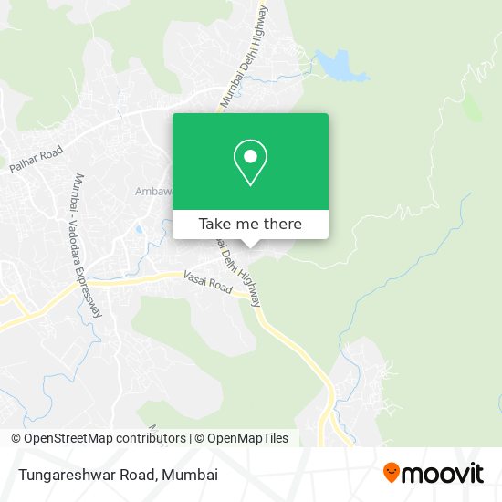 Tungareshwar Road map