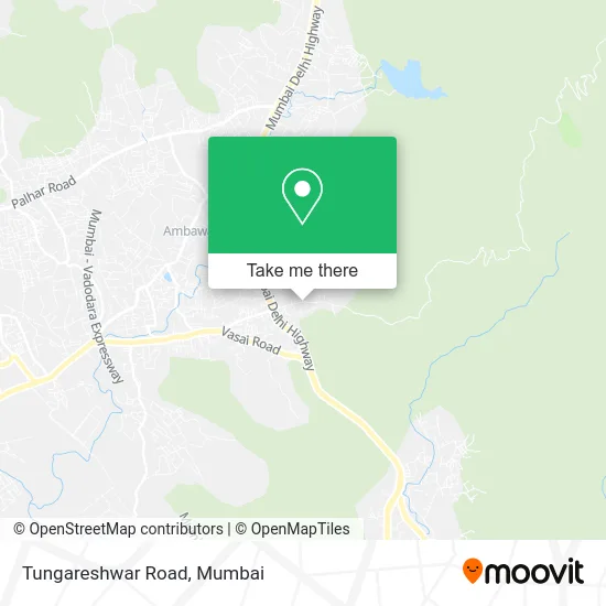 Tungareshwar Road map