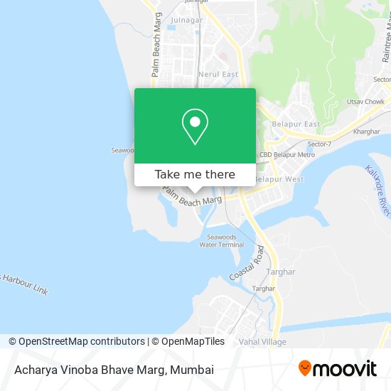Acharya Vinoba Bhave Marg map
