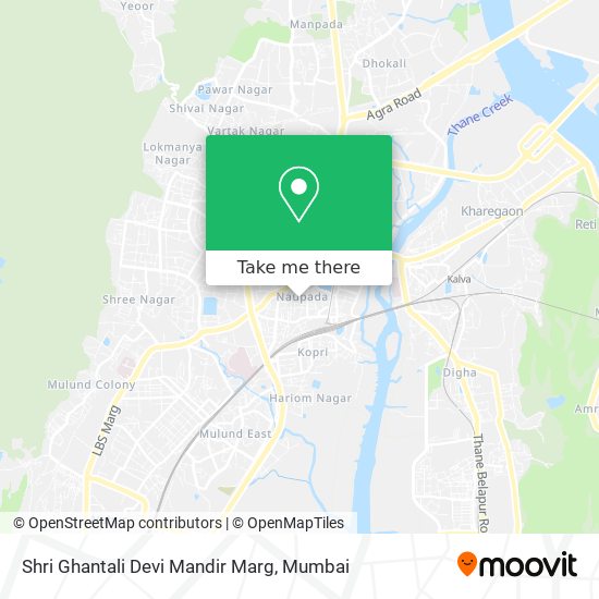 Shri Ghantali Devi Mandir Marg map