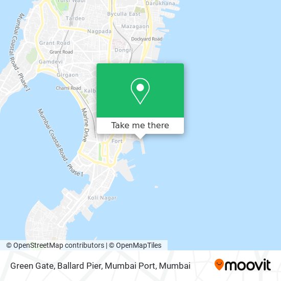 Green Gate, Ballard Pier, Mumbai Port map