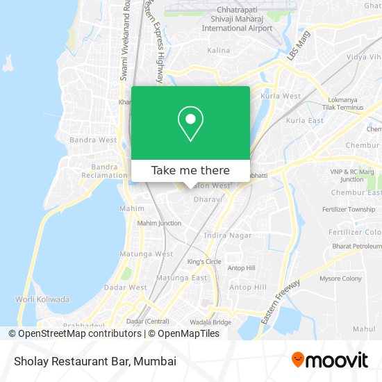 Sholay Restaurant Bar map