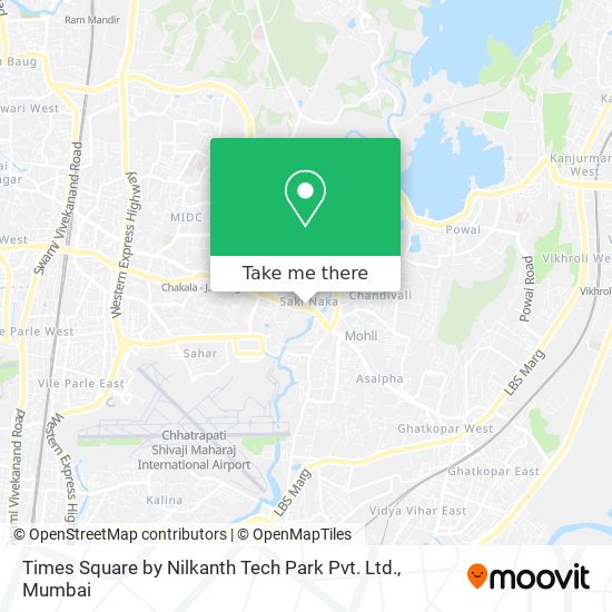 Times Square by Nilkanth Tech Park Pvt. Ltd. map