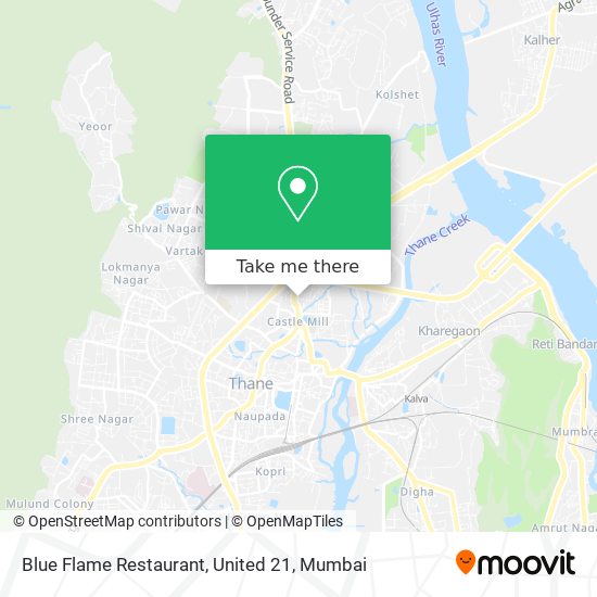 Blue Flame Restaurant, United 21 map