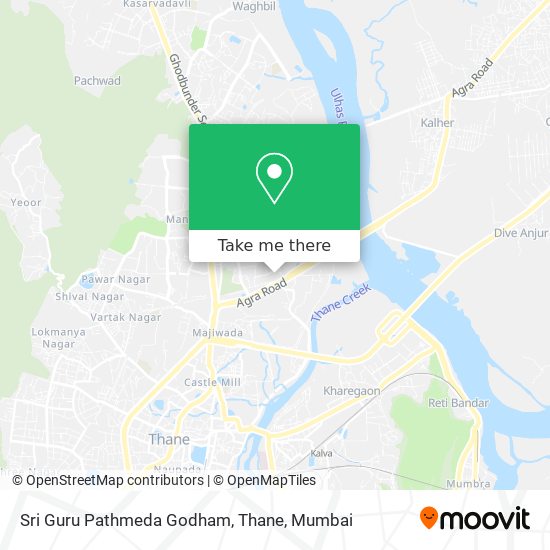 Sri Guru Pathmeda Godham, Thane map