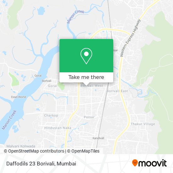 Daffodils 23 Borivali map