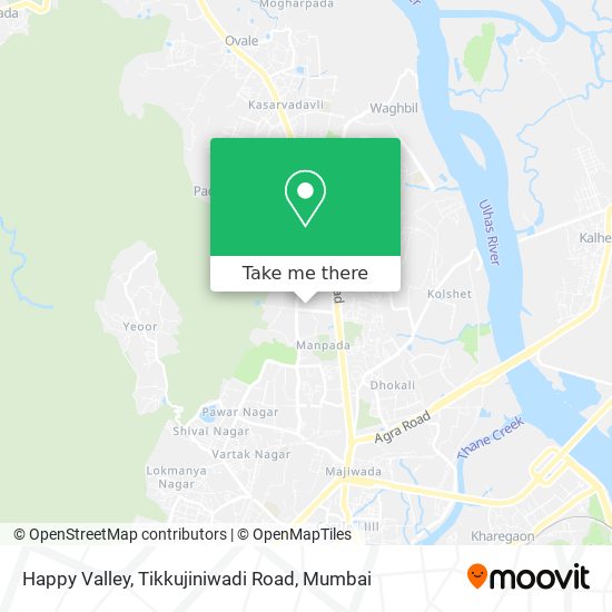 Happy Valley, Tikkujiniwadi Road map