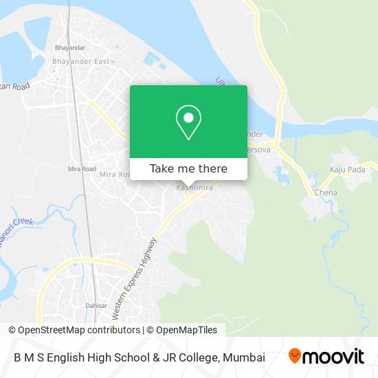 B M S English High School & JR College map