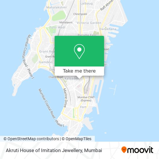 Akruti House of Imitation Jewellery map